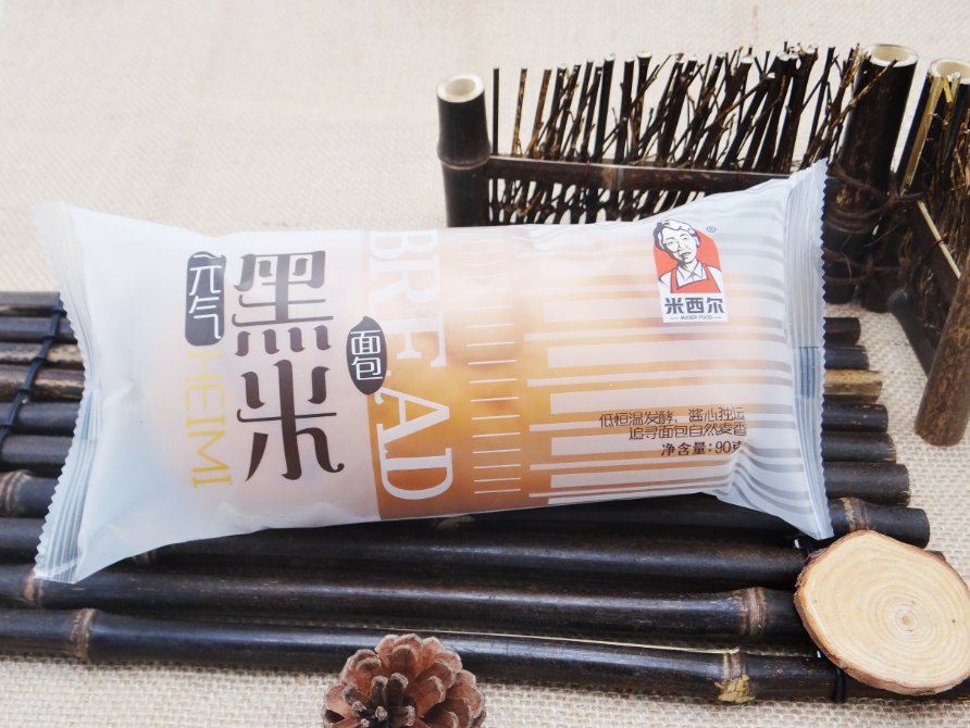 90g元氣黑米面包